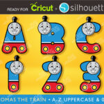 Thomas The Train Font Svg Alphabet Svg Dxf Cutting Files For Vinyl Throughout Thomas The Train Alphabet Printable