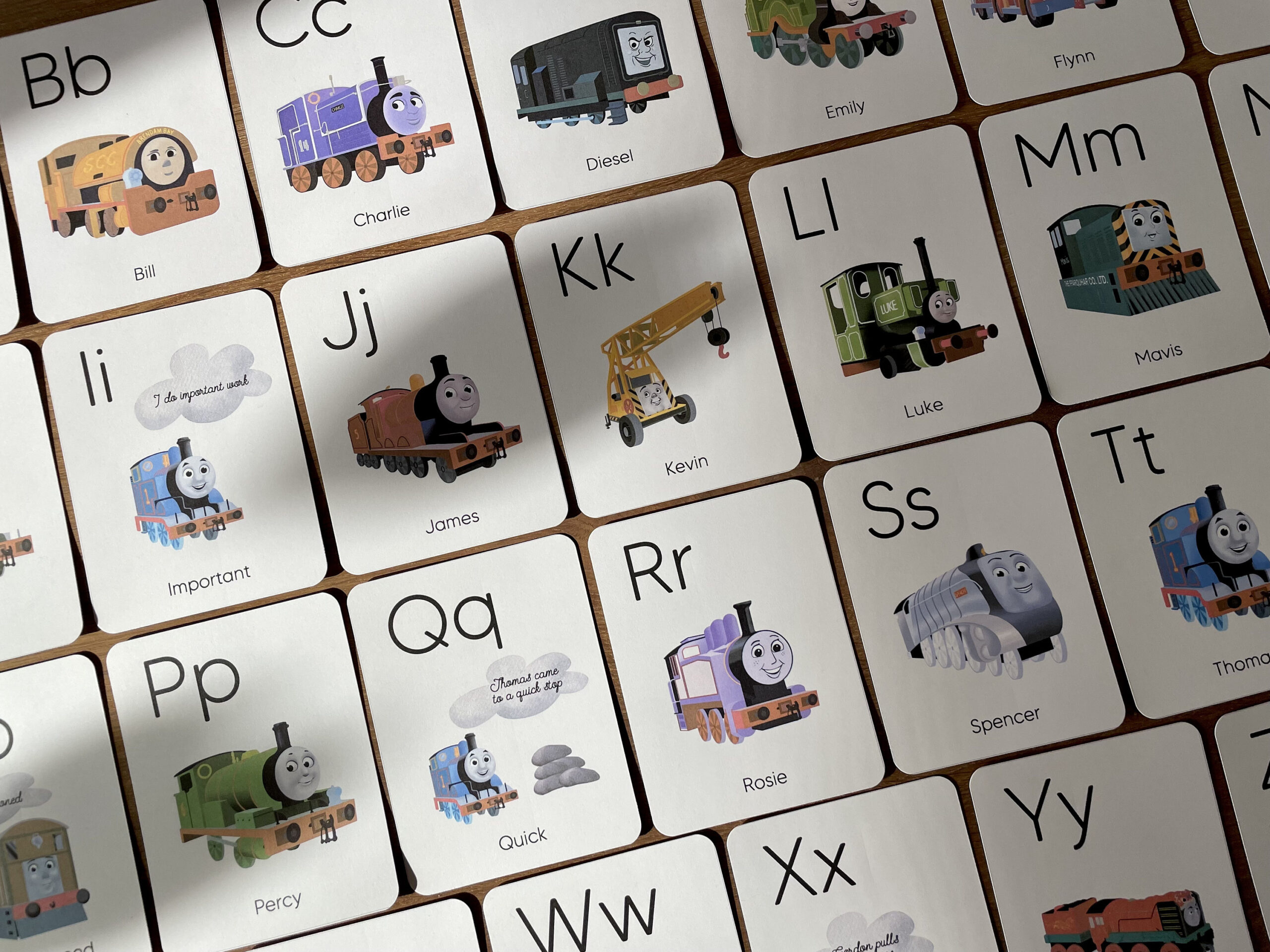 Thomas Trains Alphabet, Thomas Trains A-Z Alphabet Cards, Thomas in Thomas the Train Alphabet Printable