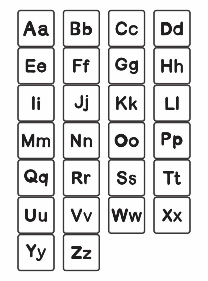 Alphabet Lower Case and Upper Case Printable