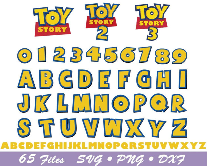 Printable Toy Story Alphabet Letters