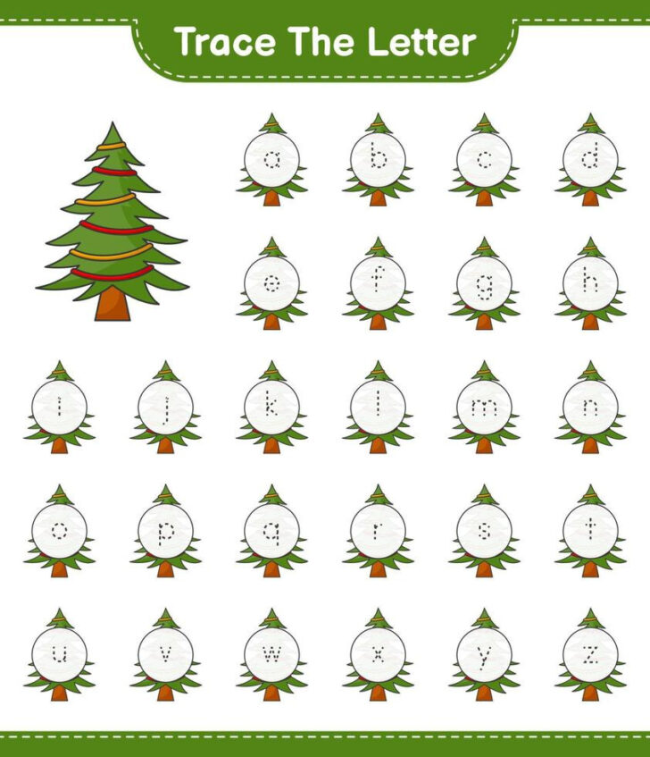 Alphabet Christmas Tree Printable