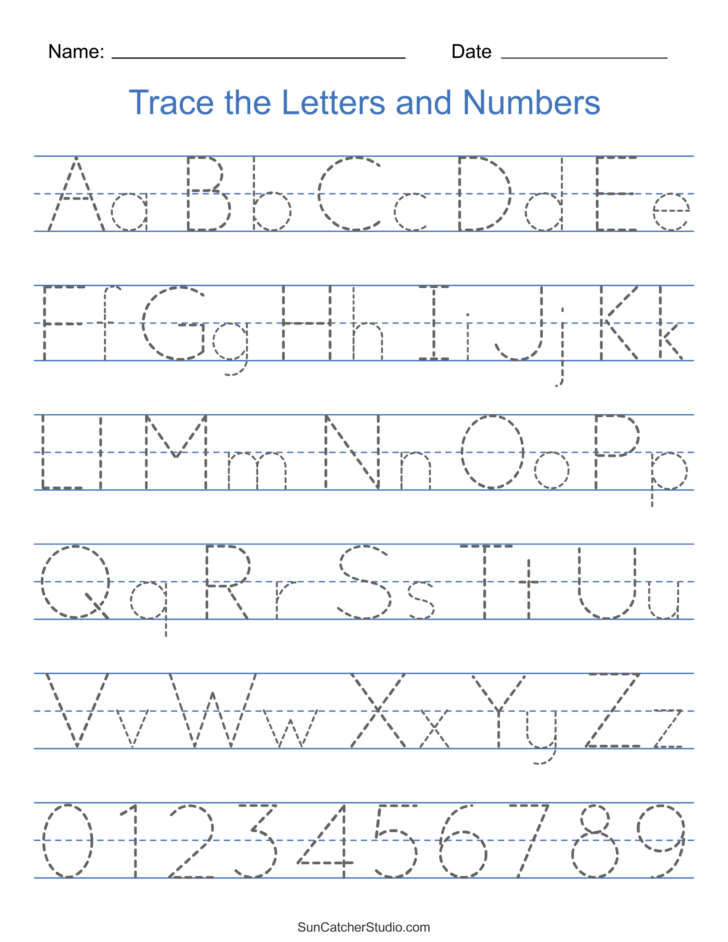 Printable Alphabet Tracing Sheet