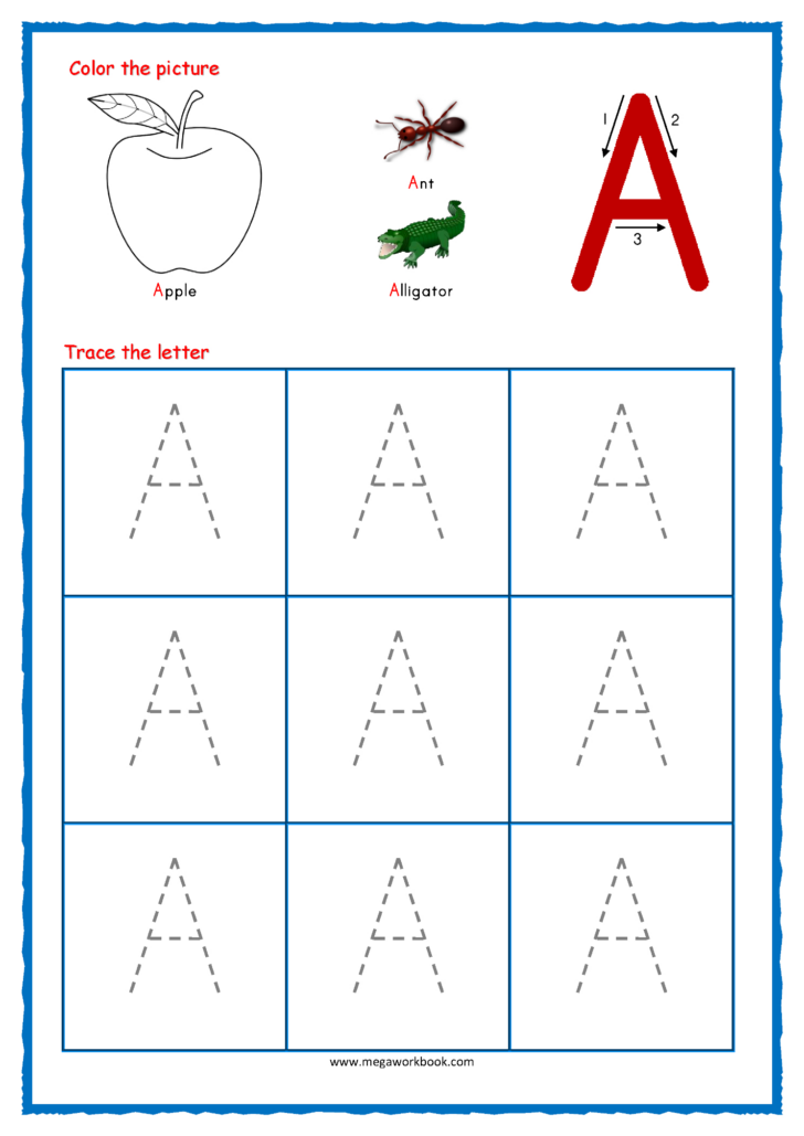 Free Printable Alphabet Tracing Sheets For Preschoolers