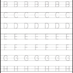 Tracing – Uppercase Letters – Capital Letters – 3 Worksheets For Free Upper Case Alphabet Printable
