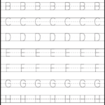 Tracing – Uppercase Letters – Capital Letters – 3 Worksheets Inside Printable Traceable Alphabet Chart For Upper And Lower Case