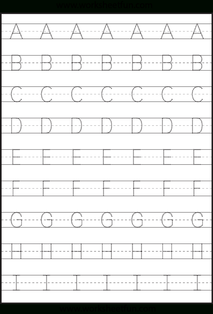 Printable Traceable Alphabet Chart For Upper and Lower Case