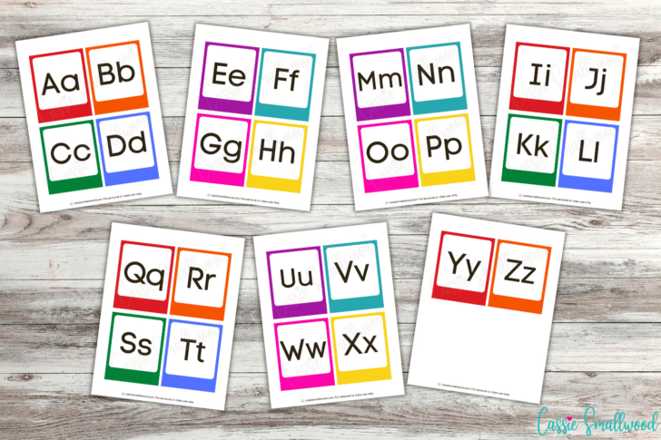 Printable Alphabet Flashcards Upper and Lower Case