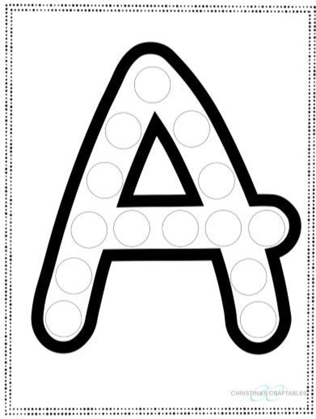 Uppercase Alphabet Dauber / Dab It / Bingo Marker Sheets - Etsy throughout Bingo Dauber Alphabet Printable