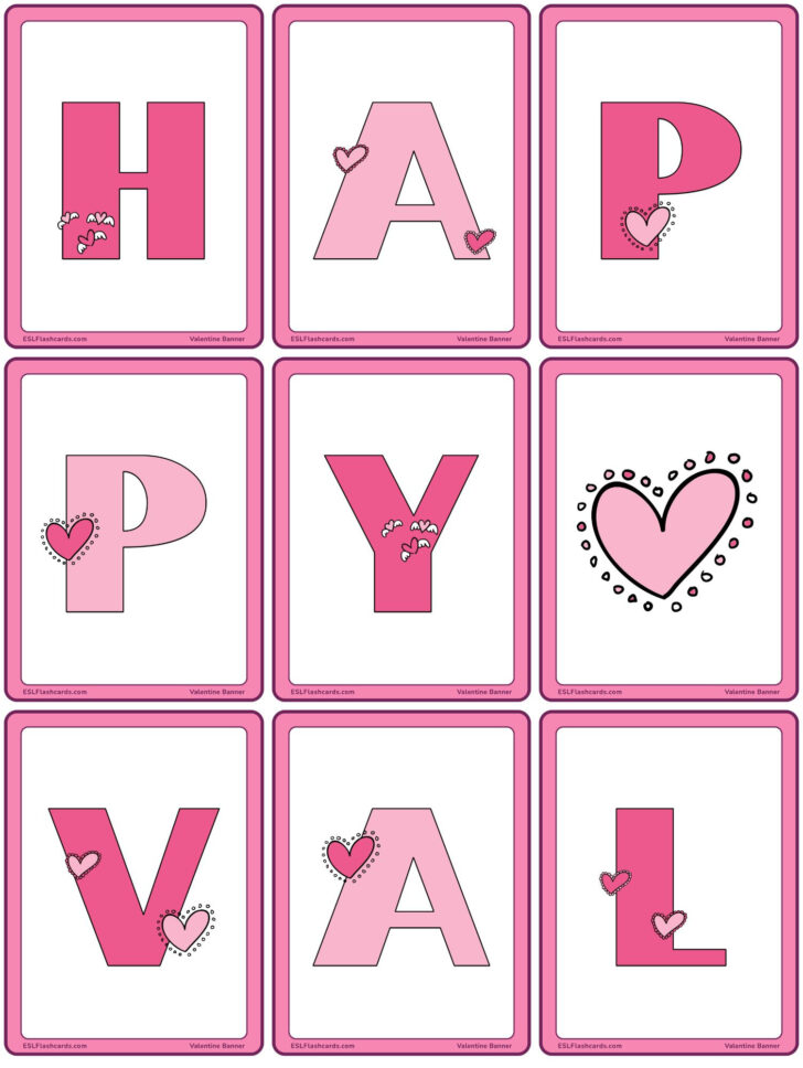 Free Printable Valentine Alphabet Letters
