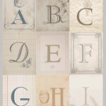 Vintage Alphabet Printables   Beautiful And Fun Printables For Free Regarding Vintage Alphabet Letters Printable