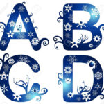 Winter Alphabet Set Letters A   D Royalty Free Svg, Cliparts Within Free Printable Winter Alphabet Letters