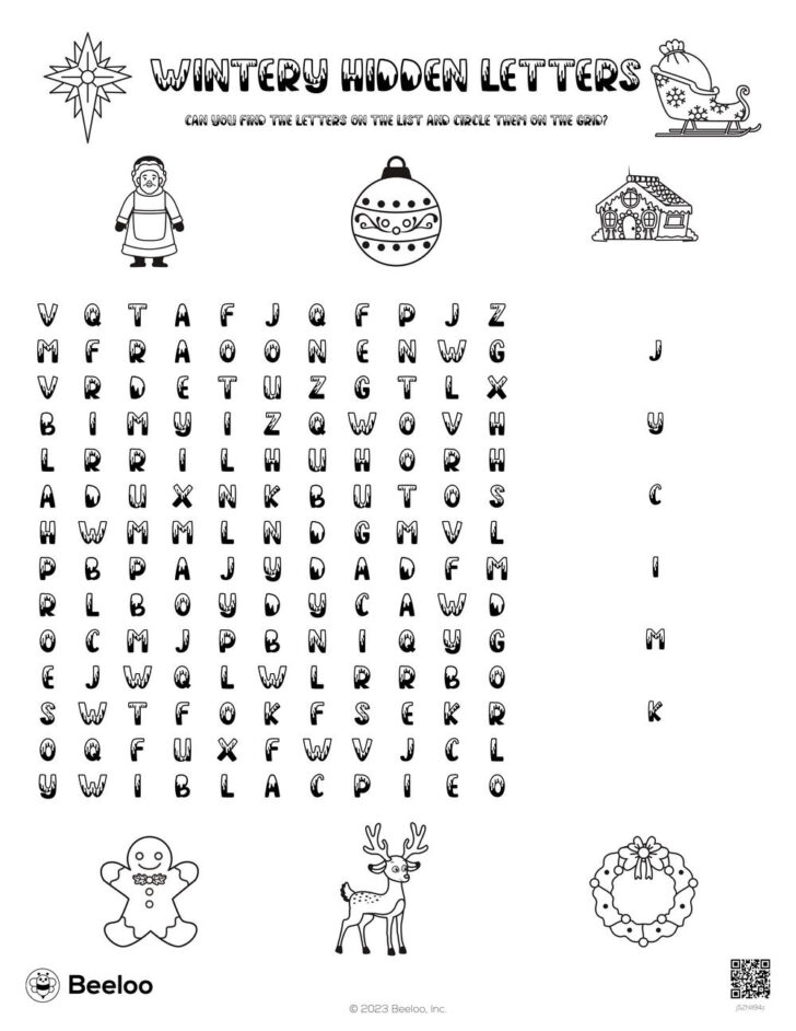 Alphabet Hidden Pictures Printable