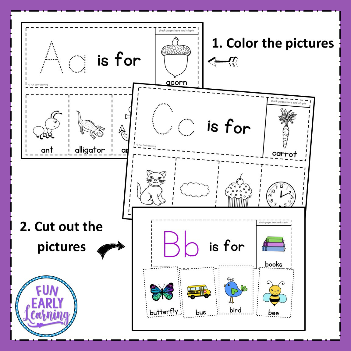 Worksheet For Beginning Sounds - Alphabet Flip Books inside Alphabet Flip Book Printable