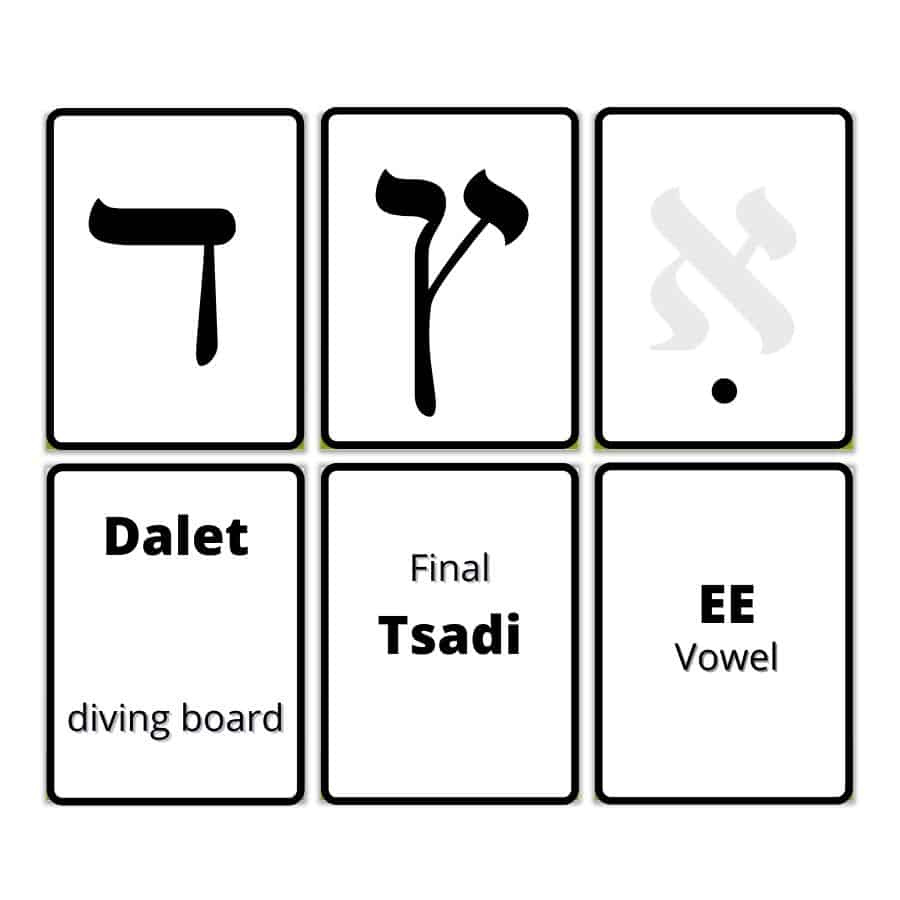 You Must Use Hebrew Flashcards To Learn The Alphabet - B&amp;#039;Nai for Hebrew Alphabet Flash Cards Printable