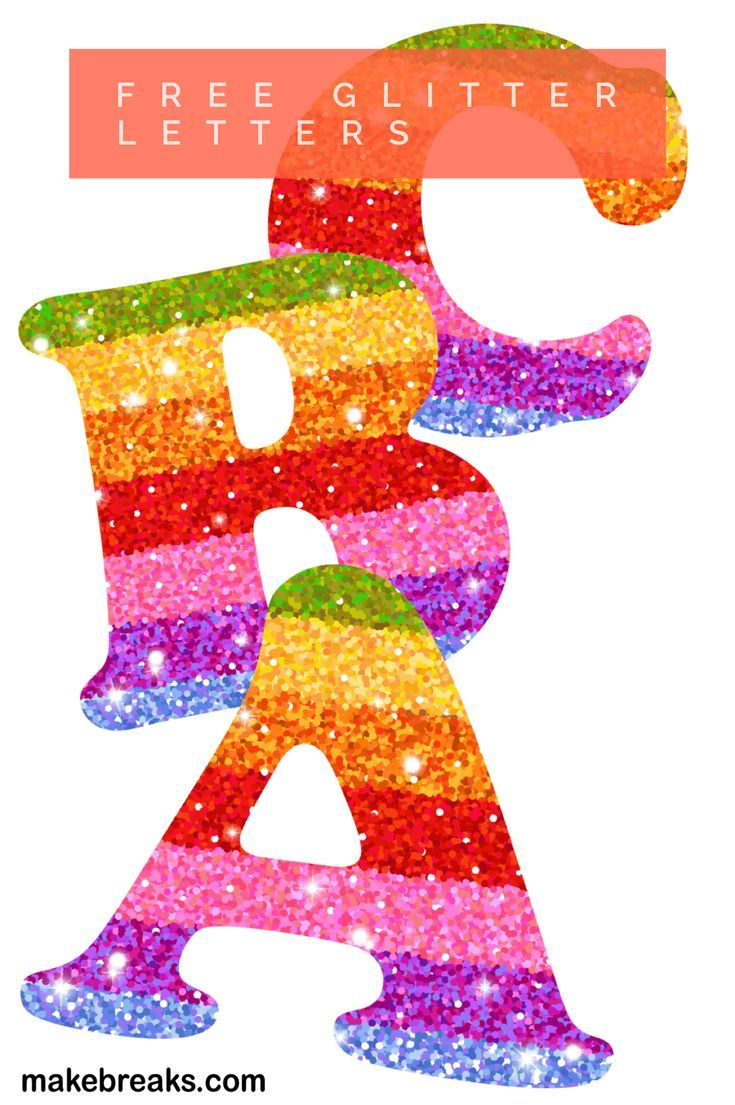 You Searched For Glitter - Make Breaks for Printable Rainbow Alphabet Letters