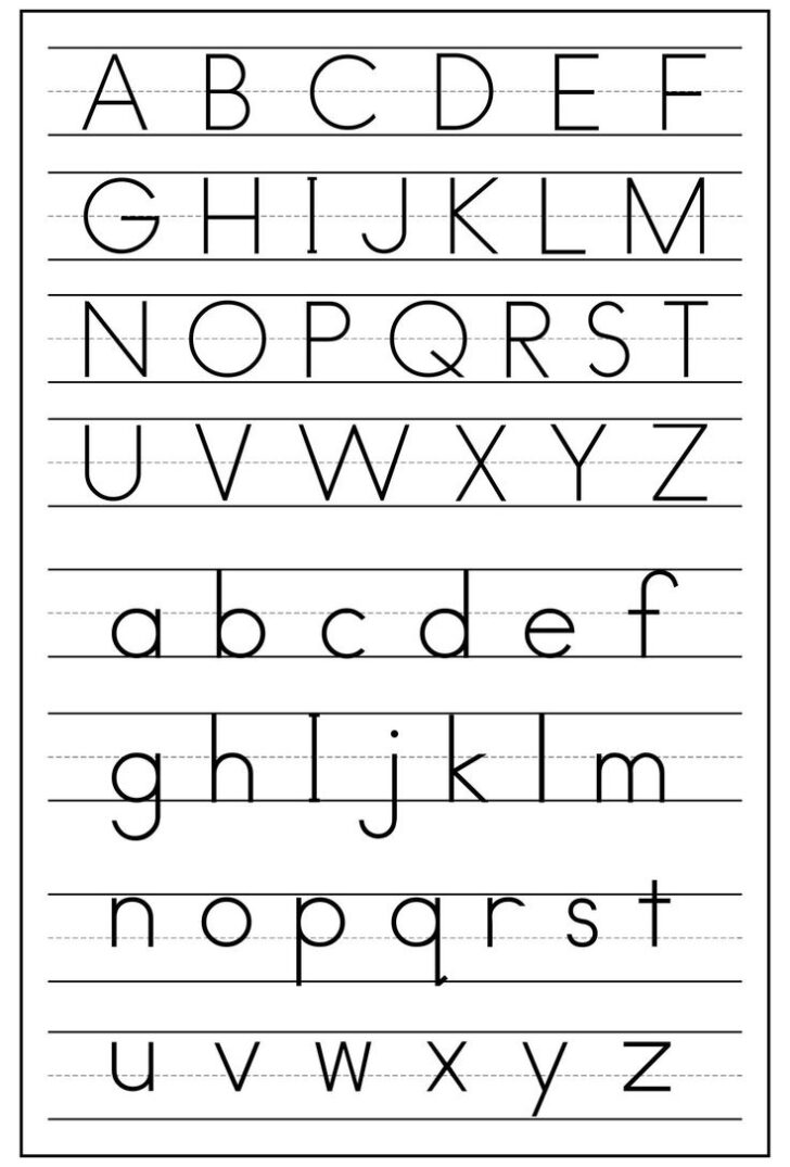 Zaner Bloser Cursive Alphabet Chart Printable