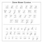 Zaner Bloser Manuscript Alphabet   10 Free Pdf Printables | Printablee With Regard To Zaner Bloser Cursive Alphabet Free Printable