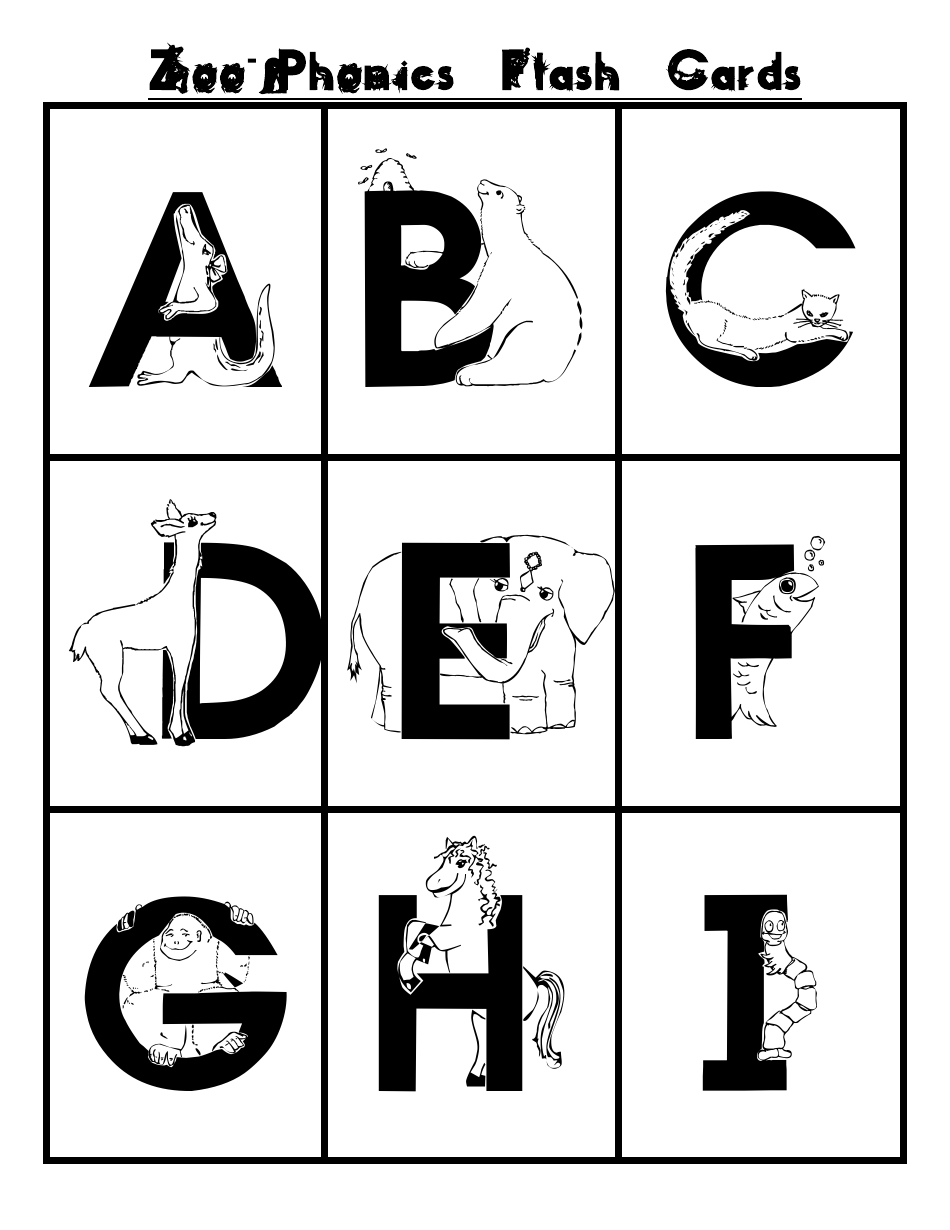 Zoo-Phonics Flash Cards Download Printable Pdf | Templateroller in Free Printable Zoo Phonics Alphabet Cards