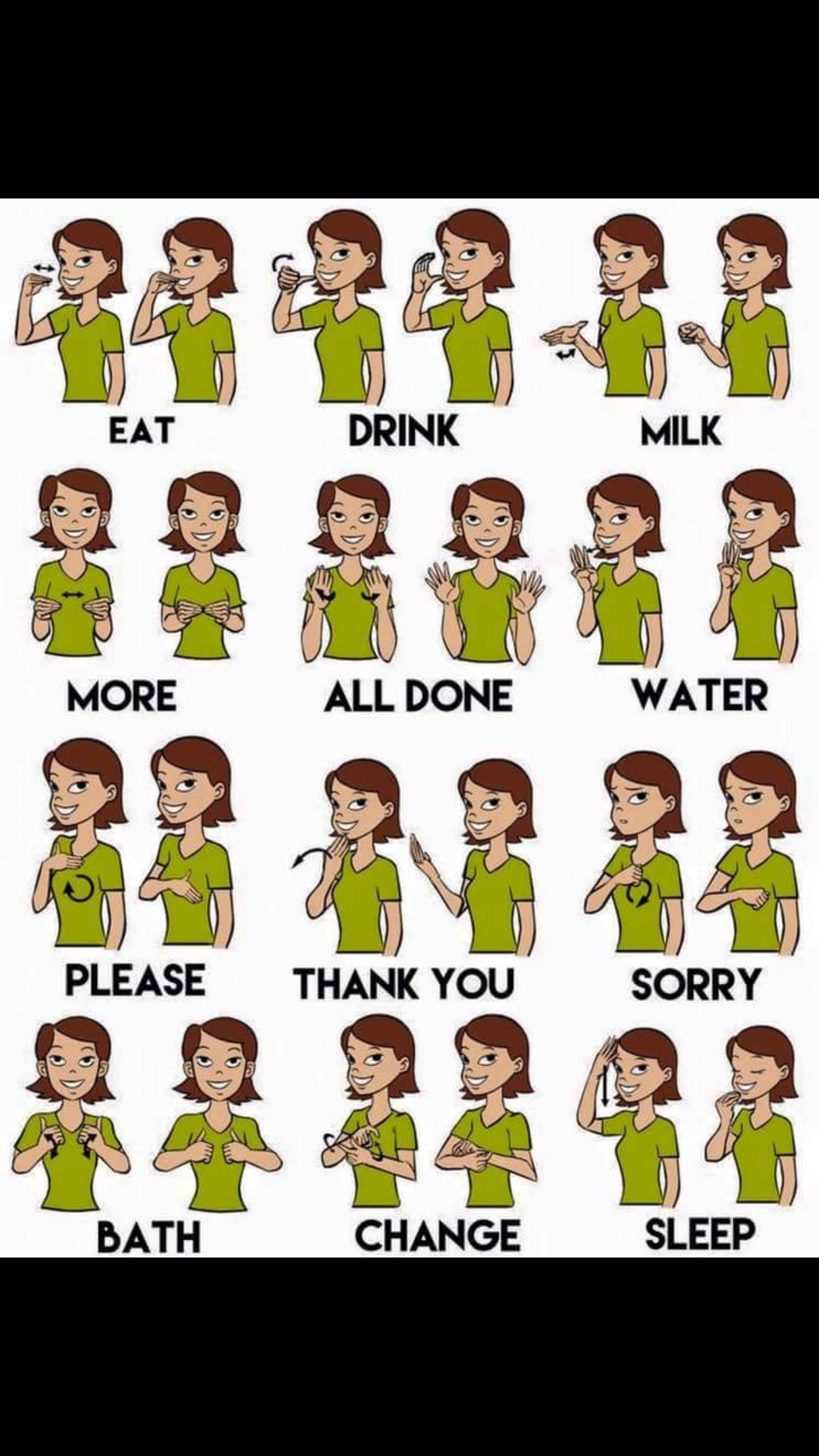 100 Basic Sign Language Words Printable - Printable Party Favors intended for Basic Asl Signs