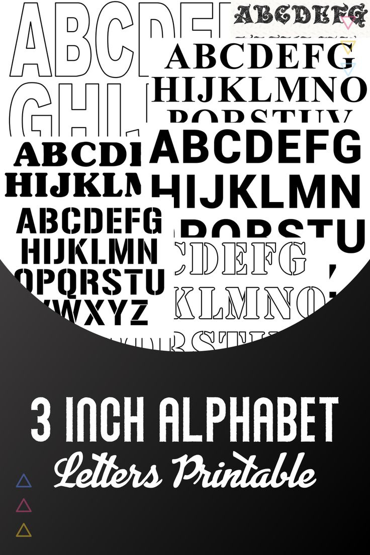 3 Inch Alphabet Letters - 12 Free Pdf Printables | Printablee throughout Free Printablwe 3 Inch Letters