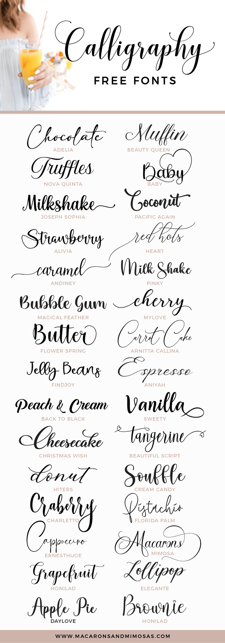 30 Free Calligraphy Script Fonts: A Handpicked Collection with Free Calligraphy Fonts