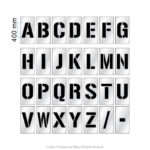40Cm A To Z Alphabet Stencil Spray Paint Marking Set Regarding Stencils Letters