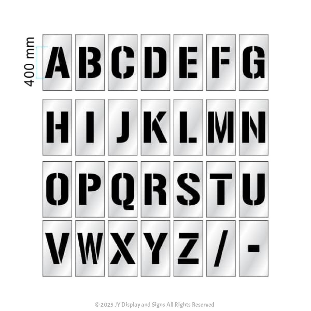 40Cm A To Z Alphabet Stencil Spray Paint Marking Set regarding Stencils Letters