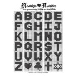 5 Easy Ways To Crochet Letters Onto Blankets | Craftsy For Printable Alphabet Free Crochet Bobble Stitch Letter Patterns