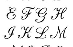5 Free Printable Alphabet Calligraphy Letters – Freebie Finding Mom regarding Free Printable Calligraphy Letters