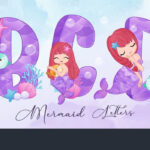 8+ Hundred Mermaid Alphabet Royalty Free Images, Stock Photos Regarding Mermaid Letters Printable