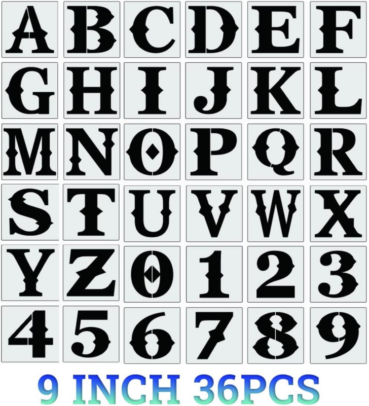 Large Letter Stencils