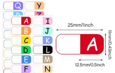 A To Z 26 Letters Index Labels Multicolor Alphabet Tabs 3 Ring pertaining to Tabbings Letter A-Z Printable