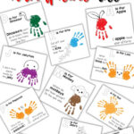 A Z Free Alphabet Handprint Art Throughout Free Alphabet Handprint Book Preschool