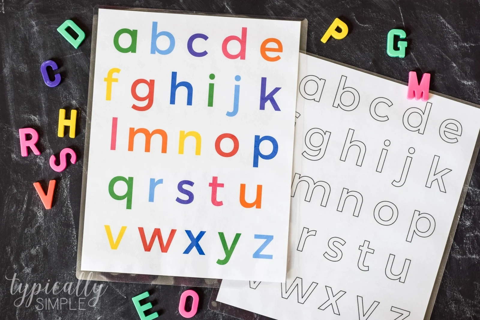 Alphabet Activities: Lowercase Letters Printable - Typically Simple with regard to Colorful Alphabet Letters On Paper Printable Free