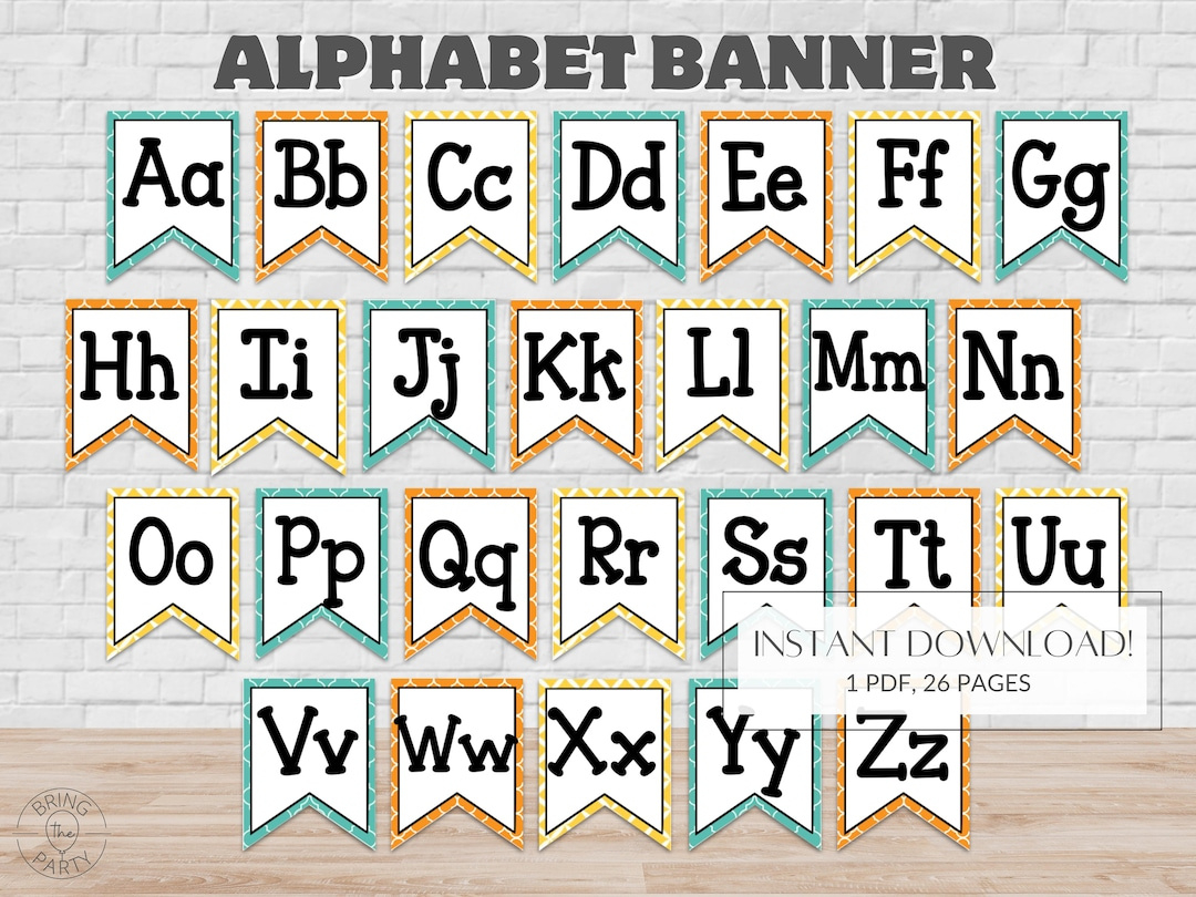 Alphabet Banner Classroom, Word Wall Abc, Classroom Decor, Teacher throughout Wordwall Alphabet