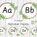 Alphabet Display   Botanical Alphabet Display   Etsy With Printable Alphabet Letters For Display