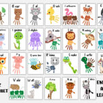 Alphabet Handprint Art Printable Craft, My Handprint Footprint For Free Alphabet Handprint Book Preschool