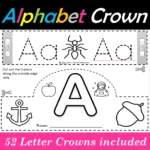 Alphabet Hats, Alphabet Crowns, Alphabet/Letter Craft   Beginning In Free Printable Alphabet Crown Printable