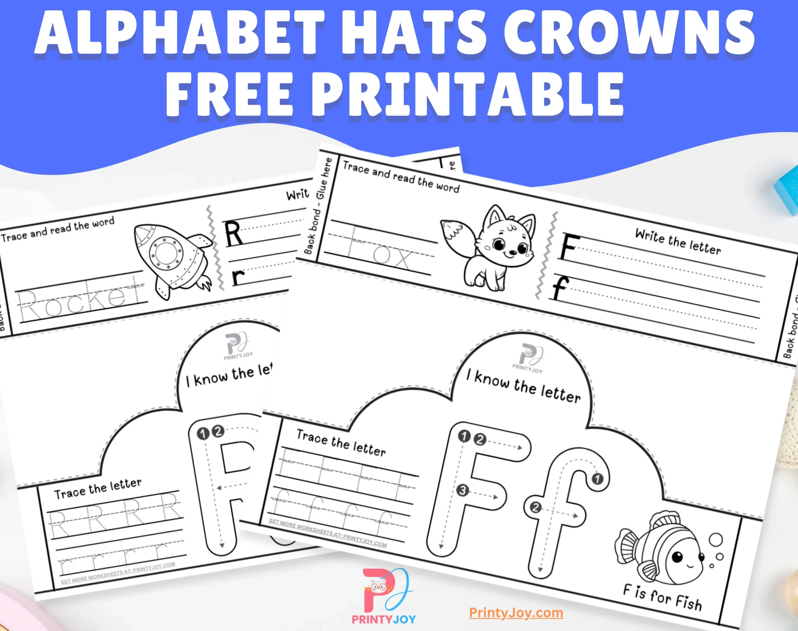 Alphabet Hats Crowns Free Printable - Worksheets Library in Free Printable Alphabet Crown Printable