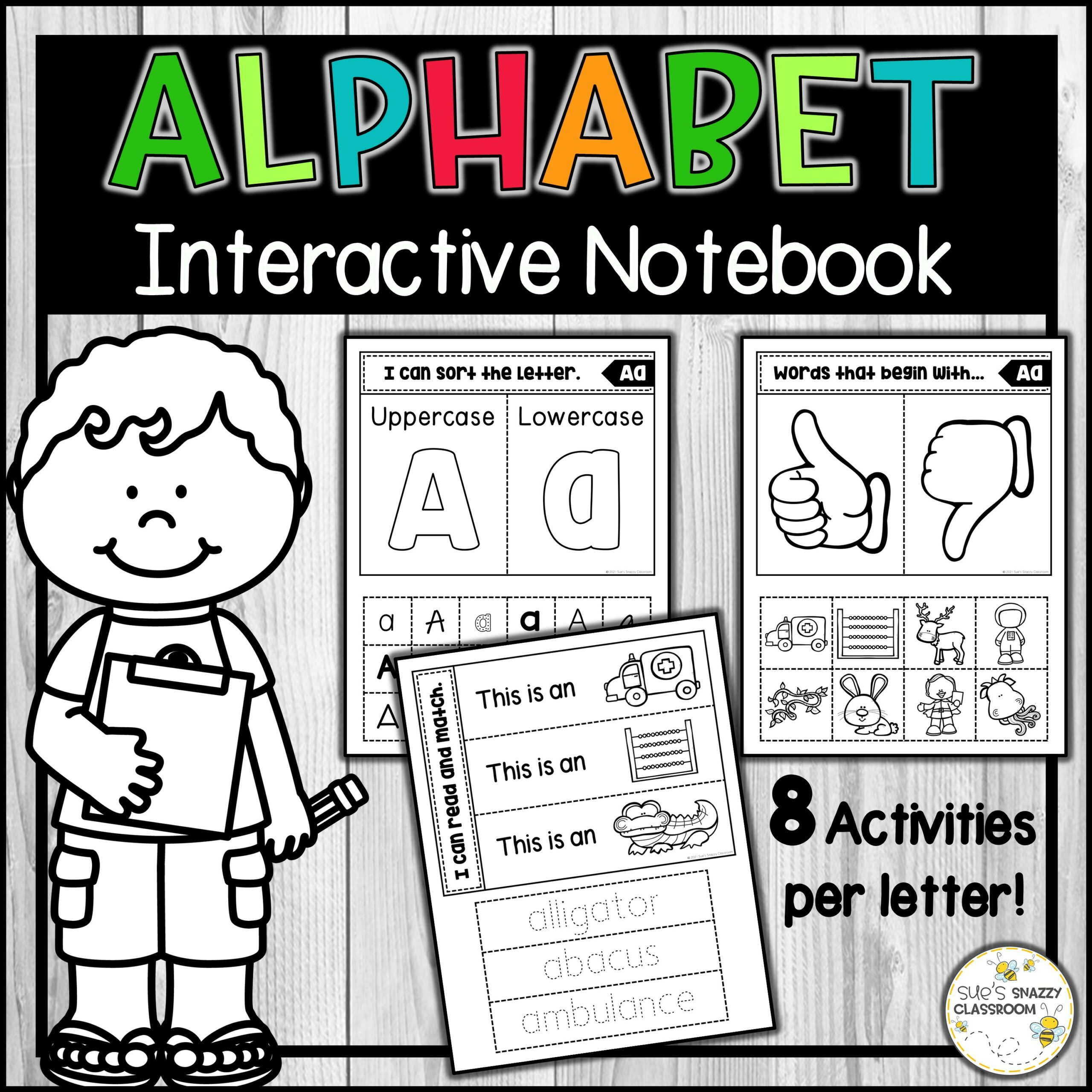 Alphabet Interactive Notebook Letter Recognition &amp;amp; Formation within Free Interactive Alphabet Notebook Printable