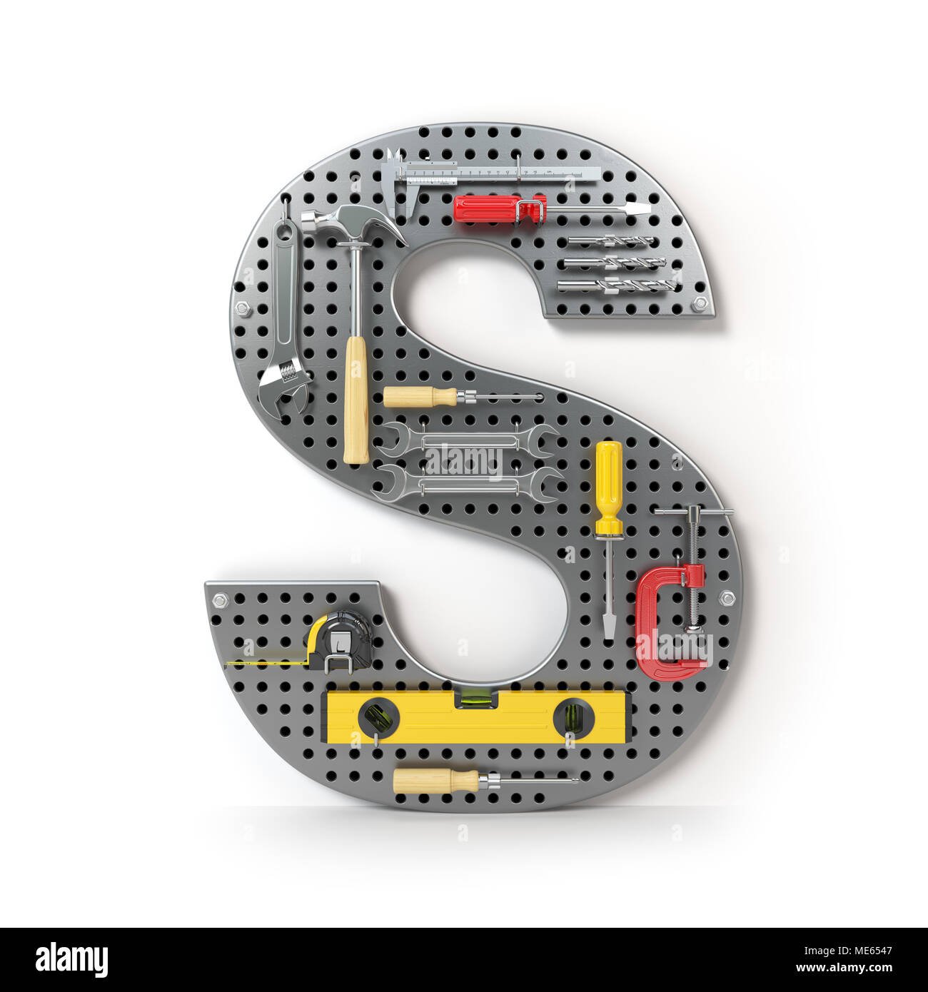 Alphabet Letter S From The Tools Cut Out Stock Images &amp;amp; Pictures with regard to 3d Cut Out Alphabet Letter S