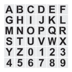 Alphabet Letter Stencils 3 Inches, Reusable Plastic Letter And For Stencils Letters