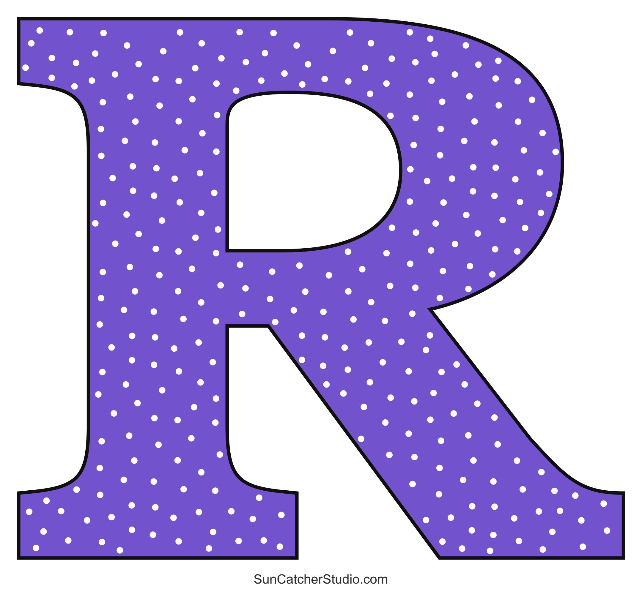 Alphabet Letters And Numbers With A Colorful Polka Dot Design pertaining to Print Letters Free