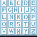 Alphabet Letters Font For Winter Royalty Free Vector Image Intended For Printable Winter Alphabet Letters