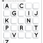 Alphabet Missing Letter   Free Worksheet For Kids   Skoolgo Pertaining To Missing Alphabet Letters Printable