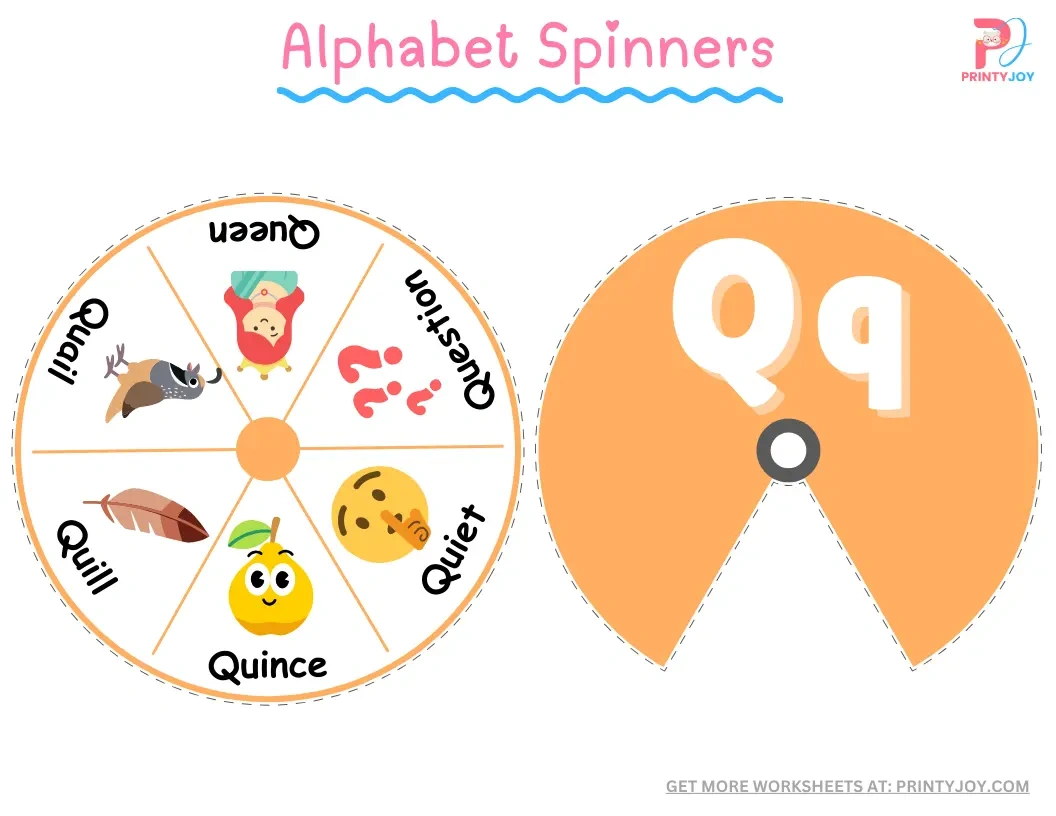 Alphabet Spinners Free Printable throughout Printable Alphabet Spinners Free