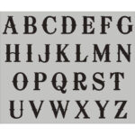 Alphabet Stencil   Western Letters   Alphabet For Painting   Letter  Stencils   Upper Case Alphabet   Painting   Reusable 024Ok   7 Sizes Within Stencils Letters