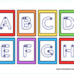 Alphabet Tracing Cards   Free Printable   Happy Toddler Playtime Inside Printable Pictures With Alphabet Names