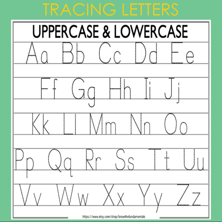 Alphabet Tracking Sheet Printable