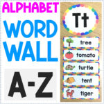 Alphabet Word Wall | Learn Words For Each Letter | Bright Rainbow Within Alphabet Word Wall